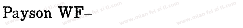 Payson WF字体转换